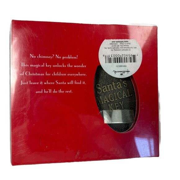 Hallmark Santa's Magical Key Brass Santa Claus Christmas Ornament Decor Open Box - Picture 2 of 2